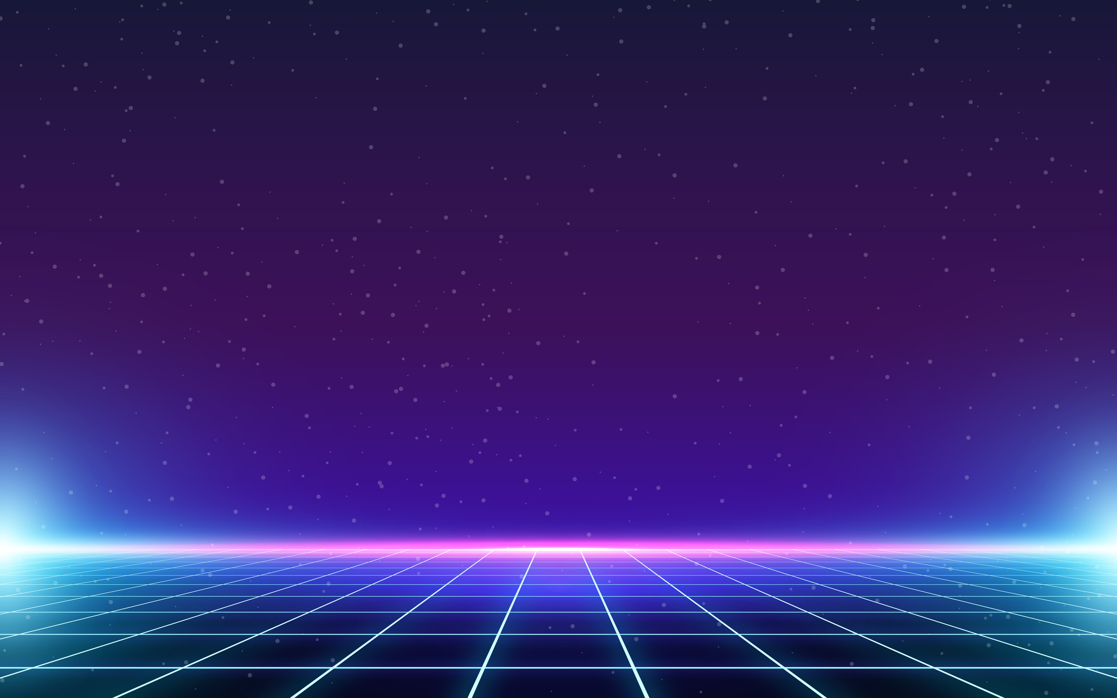 80's retro style futuristic Sci-Fi cyberspace background.